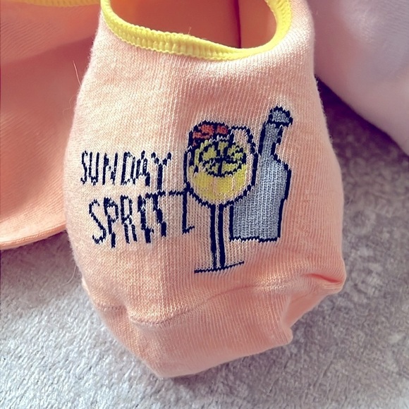 Brand New HUE 7-Pack Sock of the Day Colorful Cocktail Drink Liner Socks No Show - Picture 12 of 16